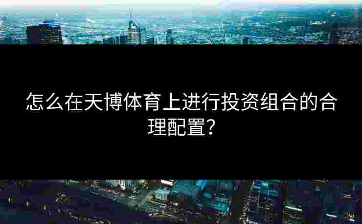 怎么在天博体育上进行投资组合的合理配置？