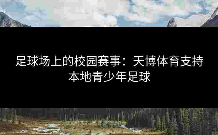 足球场上的校园赛事：天博体育支持本地青少年足球