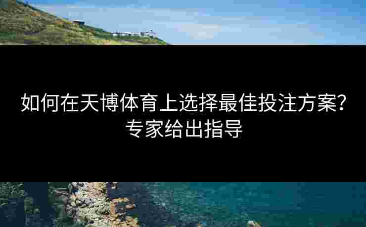 如何在天博体育上选择最佳投注方案？专家给出指导